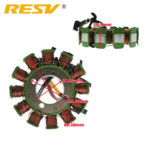RESV för CG125-12 150cc 250cc Motocross ATV Tändspole Statorgenerator 12 best sales kors 250cc - №2