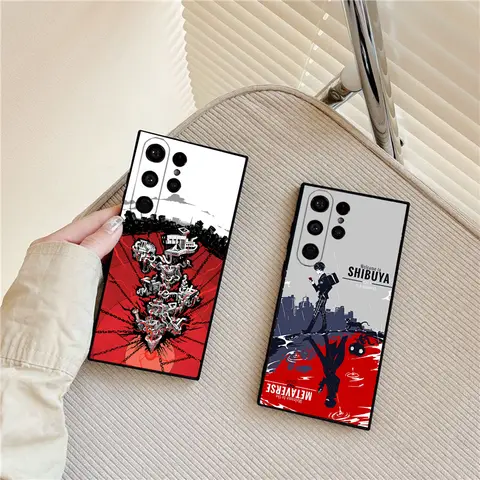P-페르소나 5 전화 케이스 삼성 갤럭시 S25 울트라 S22 S23 S24 울트라 S21 S20 5G 보호 소프트 실리콘 TPU Funda