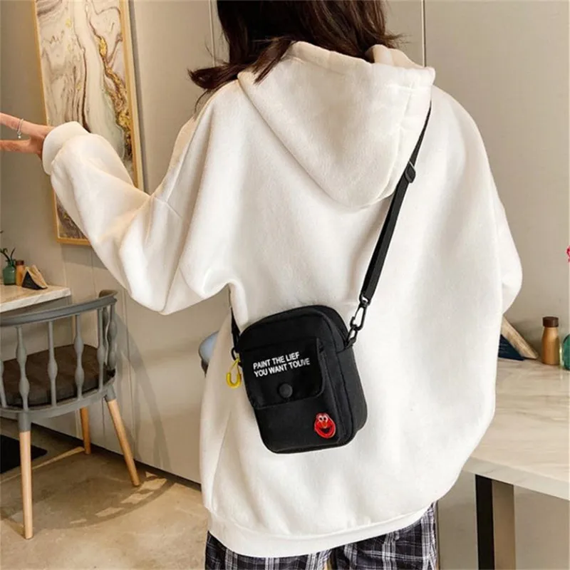 Cute Canvas Small Bag Female New Japanese Harajuku Diagonal Bag Wild Student Girl Shoulder Bag Bags for Women