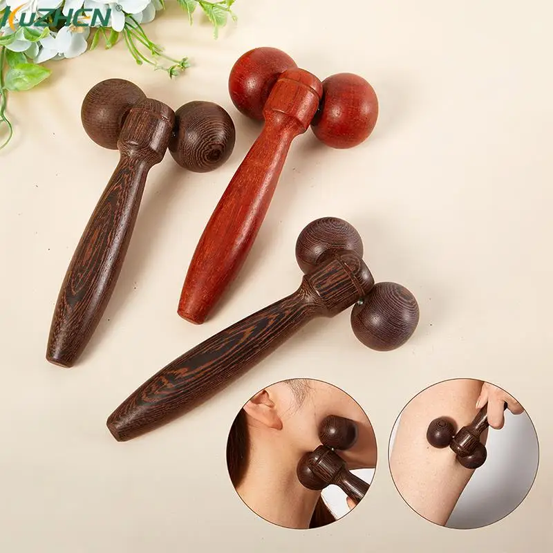 

Wood Body Reflexology Acupuncture Therapy Meridians Scrap Lymphatic Drainage Face Lift Tool Shiatsu Thai Massager Roller