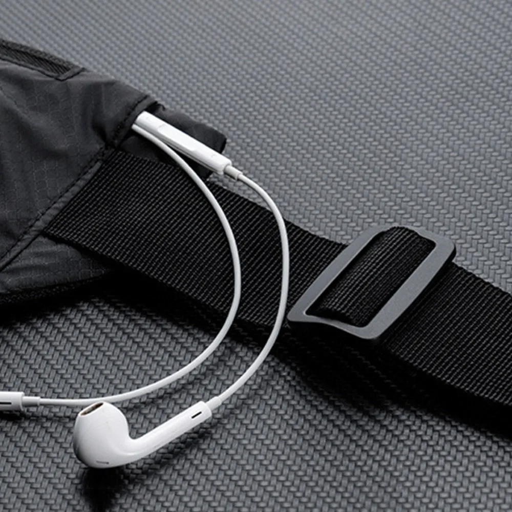 Ultra-Thin Sport Mobile Waist Bag High Elastic Multifunctional Running Waist Bag Lightweight Close Fitting Sports Phone Bag