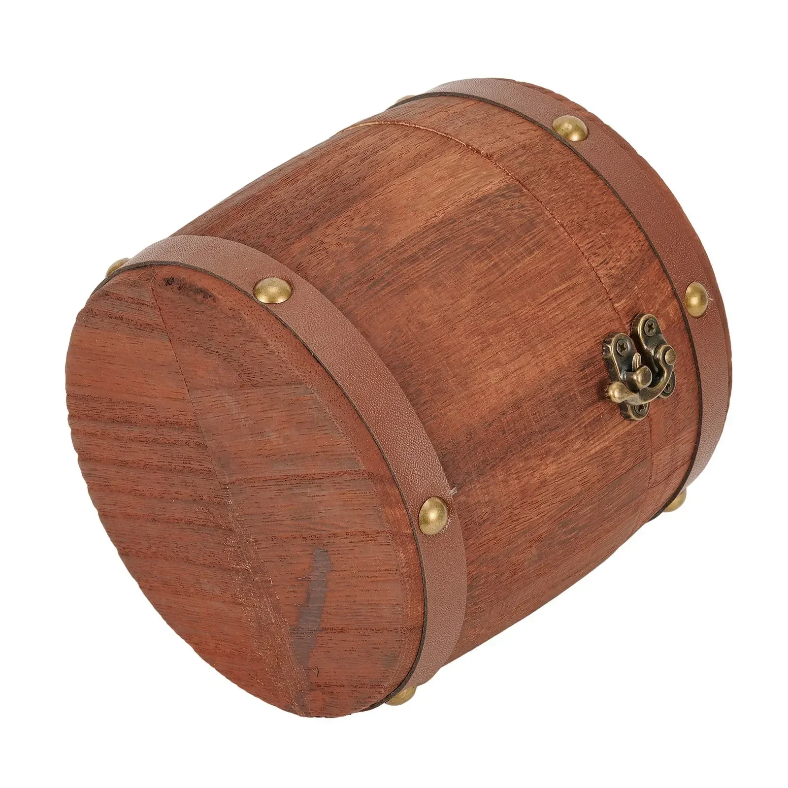 

Wooden Tea Leaf Barrels Portable Antique Mini Wooden Retro Barrels Storage Boxes For Tea Leaf Coffee Flour Bean Storage Supplies