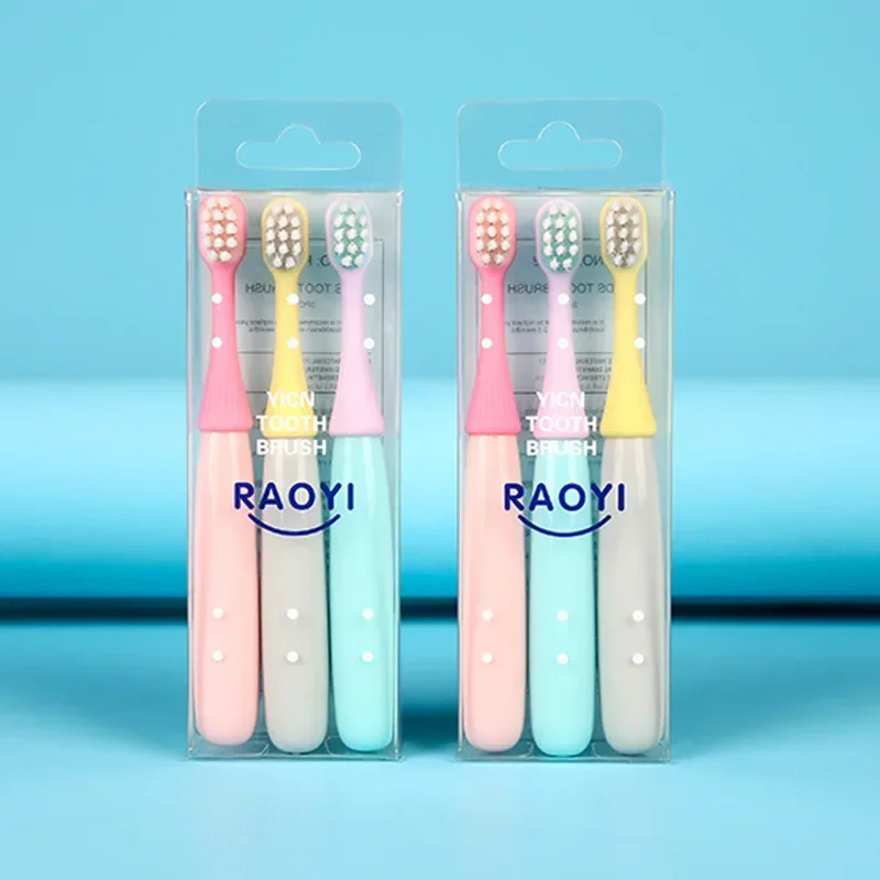 3pcs Kids Toothbrush Ultra-thin Soft Portable Teeth Care Milk Toothbrush Oral Cleaning Children Teeth Care Tool Hot