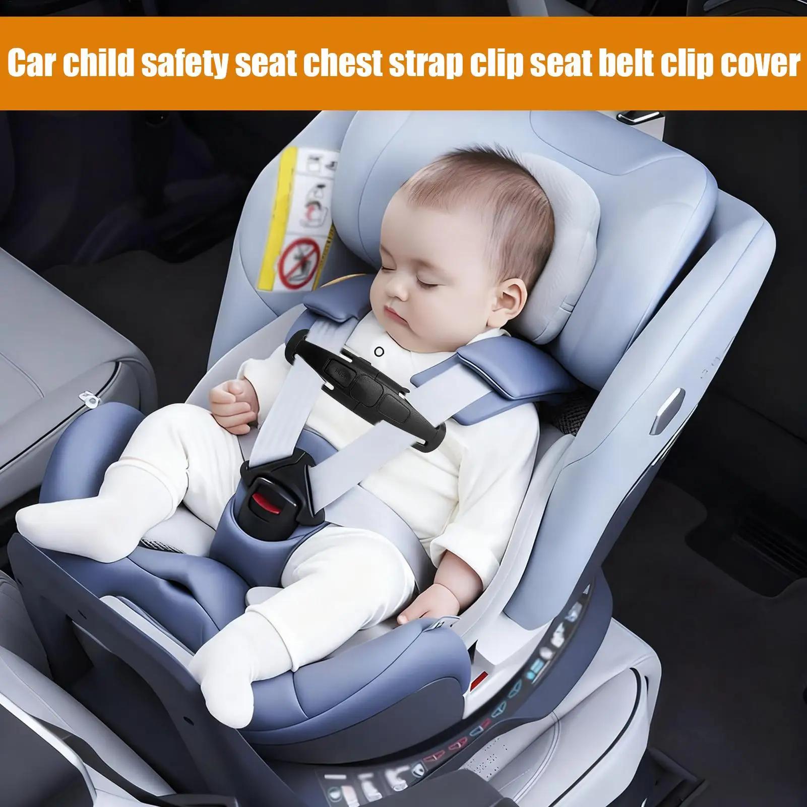 Car Seat Safety Belt Clip Seatbelt Strap Latch Replacement Lock Stroller Chest Clip for Child Travel Home Restaurant Shopping
