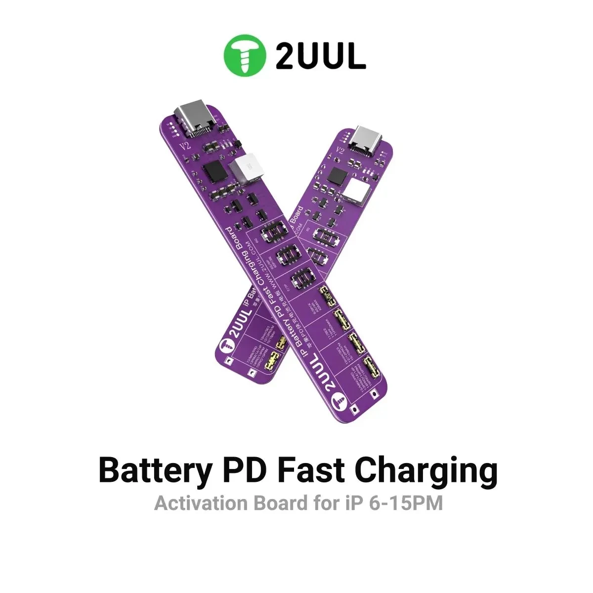 

2UUL BT01 Battery Activation Detection Board No Need Removing the Battery For iPhone 6-15 Pro max Battery Charging Test Tool