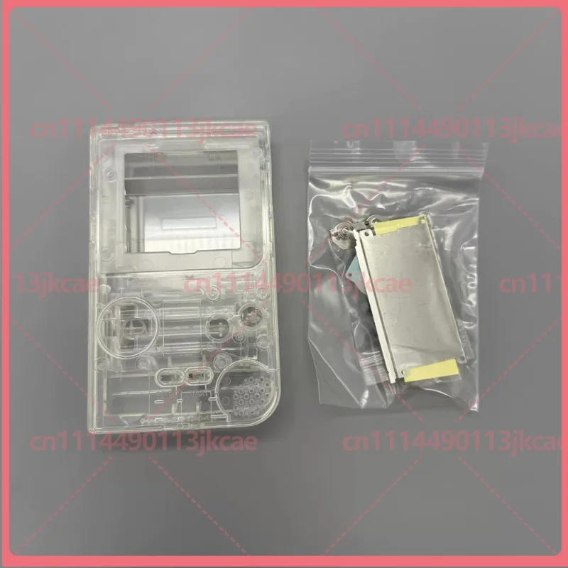 For GameBoy Light GBL Full Replacement Housing Shell Kit With Button Conductive Rubber, Transparent & White Color Optional