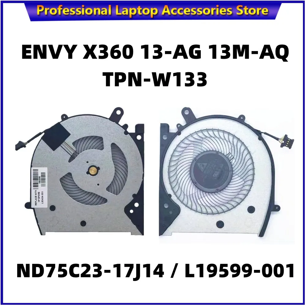 

New original cooler for HP ENVY X360 13-AG 13M-AQ TPN-W133 CPU COOLING FAN ND75C23-17J14 L19599-001 laptop