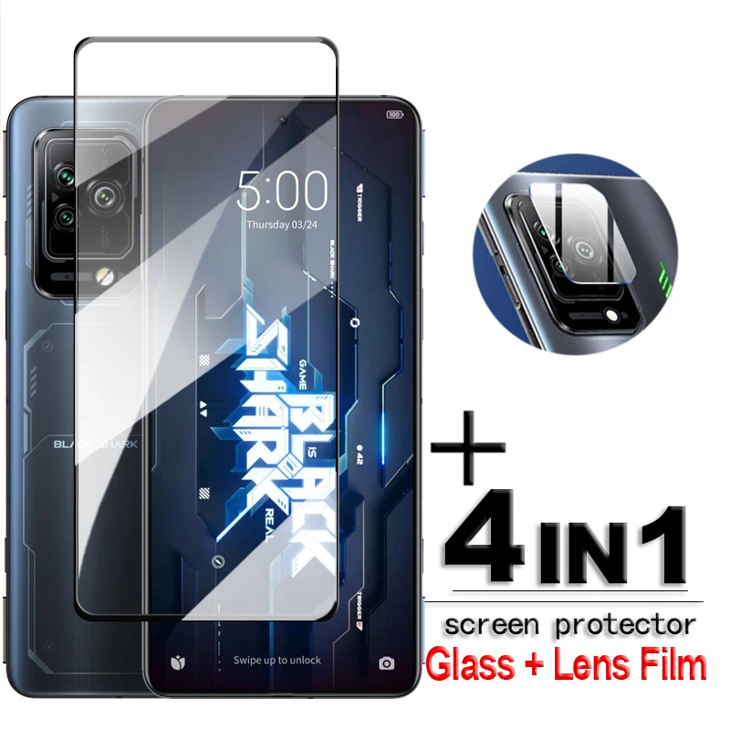 For Black Shark 5 Pro Tempered Glass Full Cover 2.5D Screen Protector For Black Shark 5 Glass Black Shark 5 4S 4 Pro Lens Film