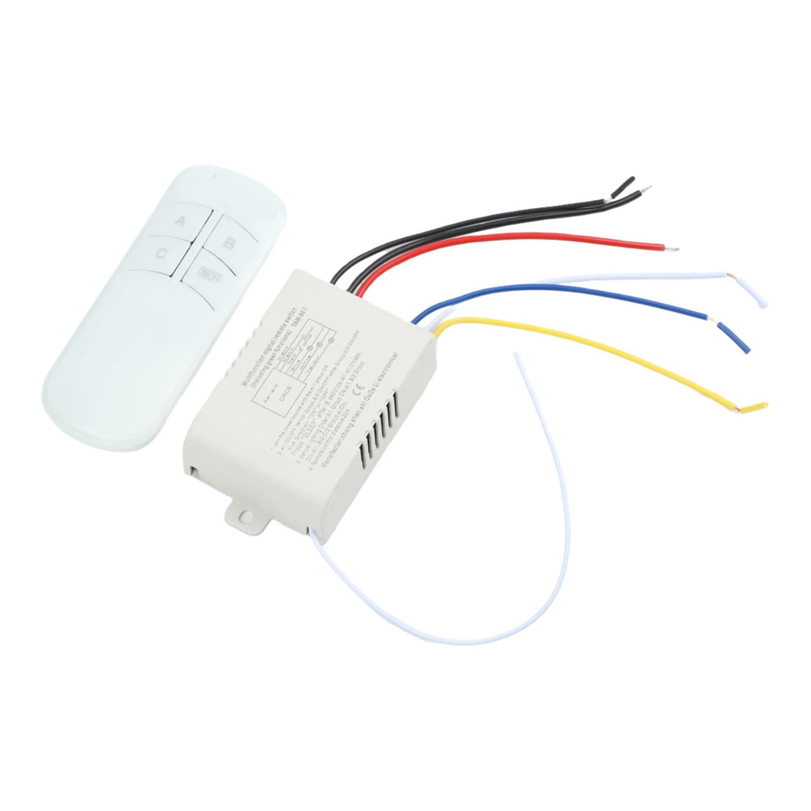 AC 200V-240V 3 Channel Wireless Remote Control Switch For Chandelier LED Light Fan Ceiling Lamp Receiver Transmitter Kit view 3