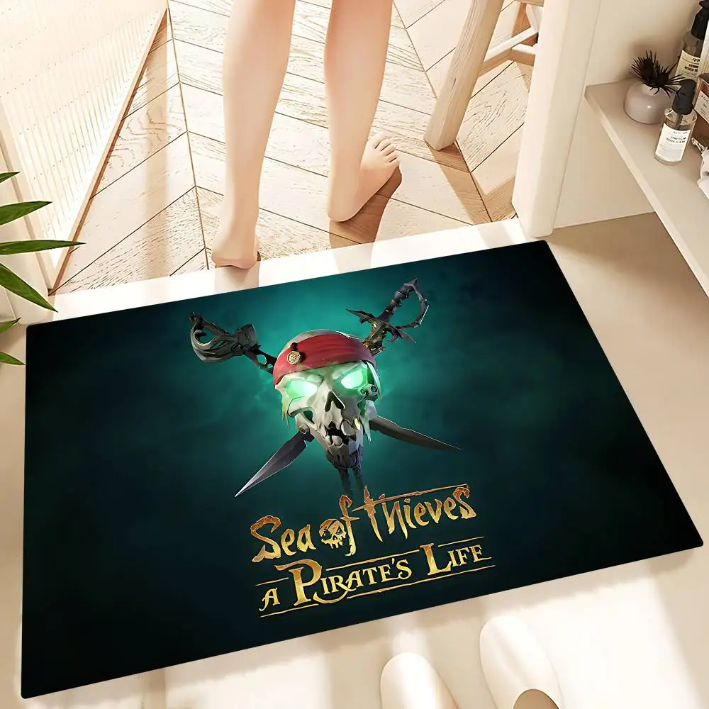 بحار أنيمي اللصوص الحمام حصيرة INS نمط لينة غرفة نوم الطابق منزل غرفة الغسيل حصيرة المضادة للانزلاق ترحيب ممسحة