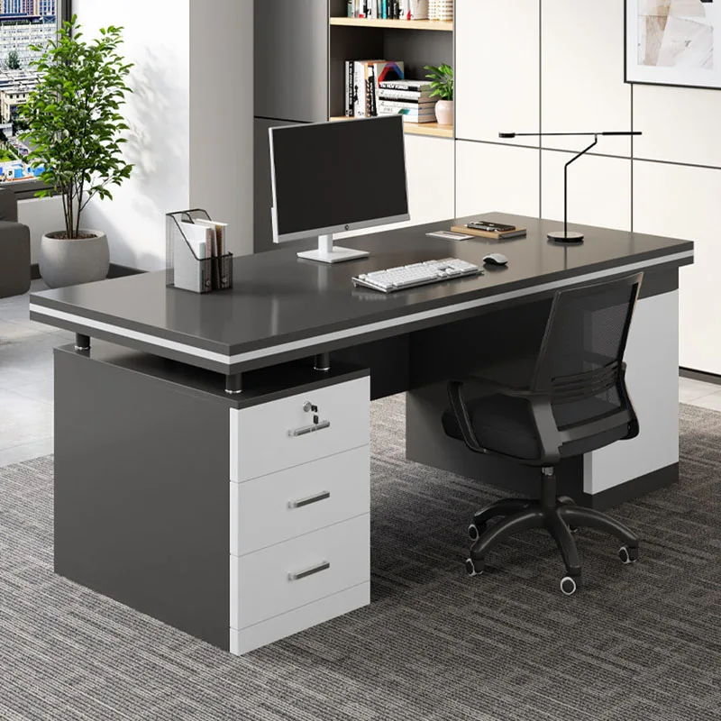 

Display Minimalist Office Desk Nordic Aesthetic Design Modern Computer Office Desk Executive Decoration Ufficio Home Furniture