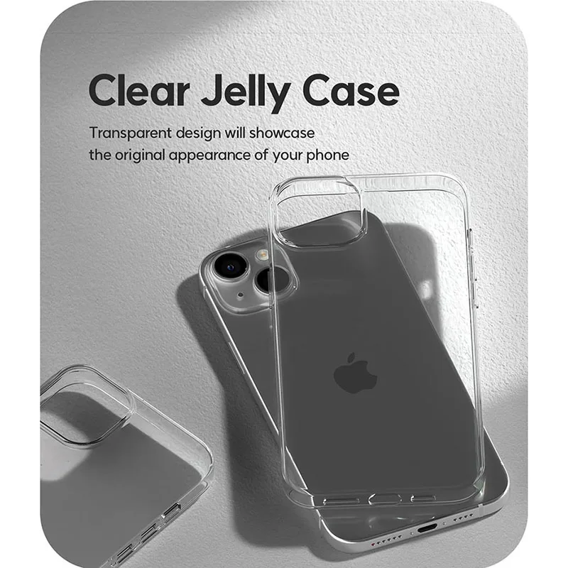 Ultra Thin Clear Silicone Soft TPU Case For Iphone 15 14 13 12 Mini 11 Pro Xs Max Xr 7 8 Bumper Case For Iphone 14 15 Plus Coque