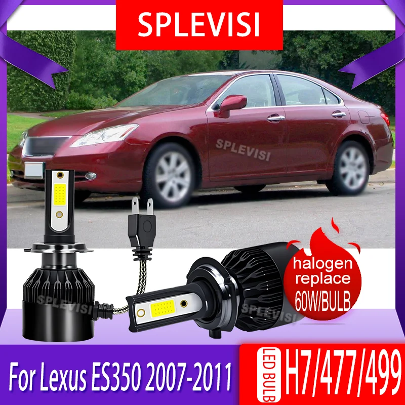 

2pcs Brighter than Halogen LED Fan Cooled 6000K White Headlight Bulb Low Beam Lights For Lexus ES350 2007 2008 2009 2010 2011