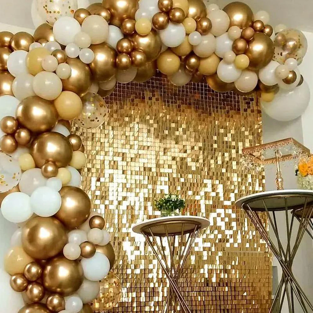 1pc Wedding Decor Sequin Glitter Curtain, Party Backdrop Decoration, Bachelor Party Birthday Party Supplies,Baby Shower