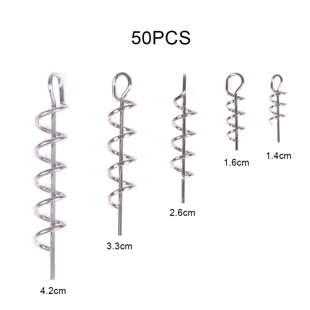 50Pcs High Carbon Frühling sicherungs pin Angelhaken Zentrierung Pin Für Weichen köder sicherheit pin Angeln Getriebe Zubehör