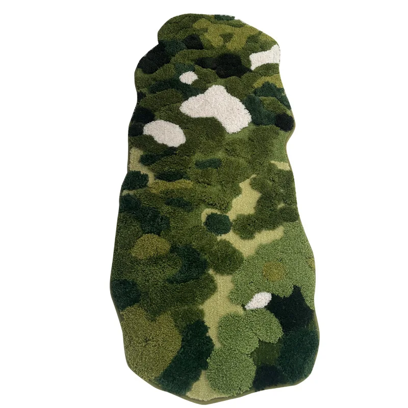 

Прикроватный коврик с флокированием «Лесной мох», ультрамягкие нескользящие коврики для ванной, ковер для ванной комнаты и напольный коврик для спальни для домашнего декора