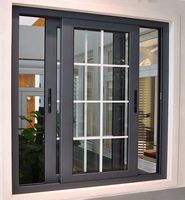 House Windows Impact Resistance New Design America Hot Sale Aluminum Thermal Break Window Double Glazed Glass Sliding Window