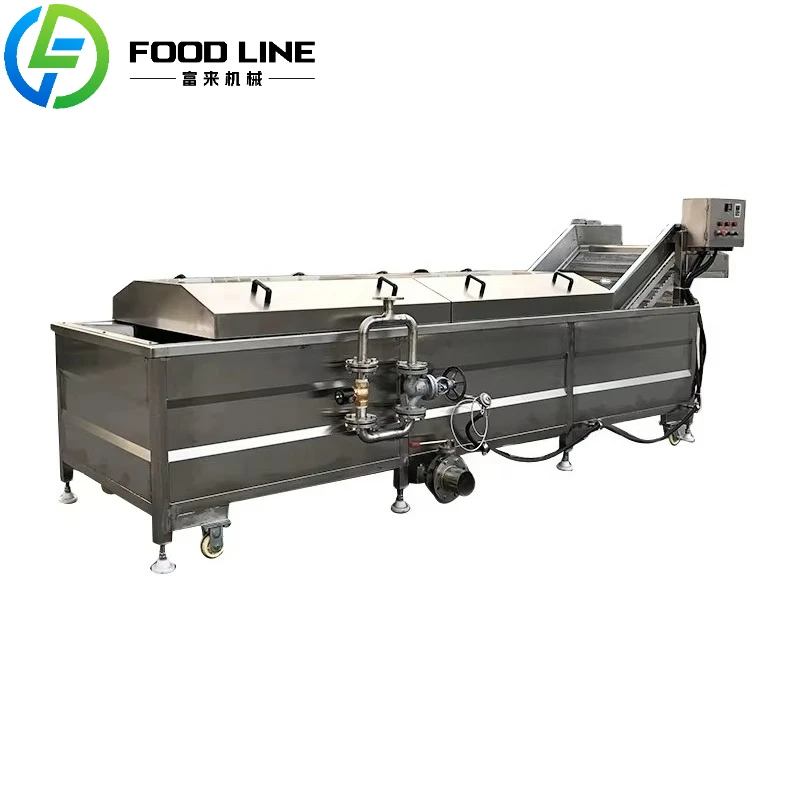 Fruit and Vegetable Blanching Machine Tomato Cassava Potato Asparagus Seafood Yam Coconut Cassava Blanching Machine