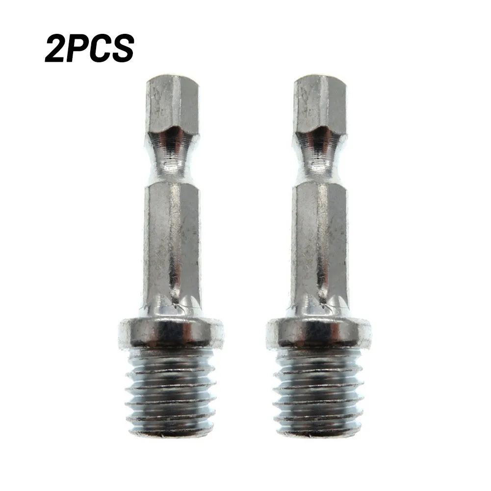 New 1pc/2pcs/5pcs  1/4 Hexagon Connecting Rod Adapter Drill Chuck M10 Polishing Disc Connecting Rod Power Tool Accessories