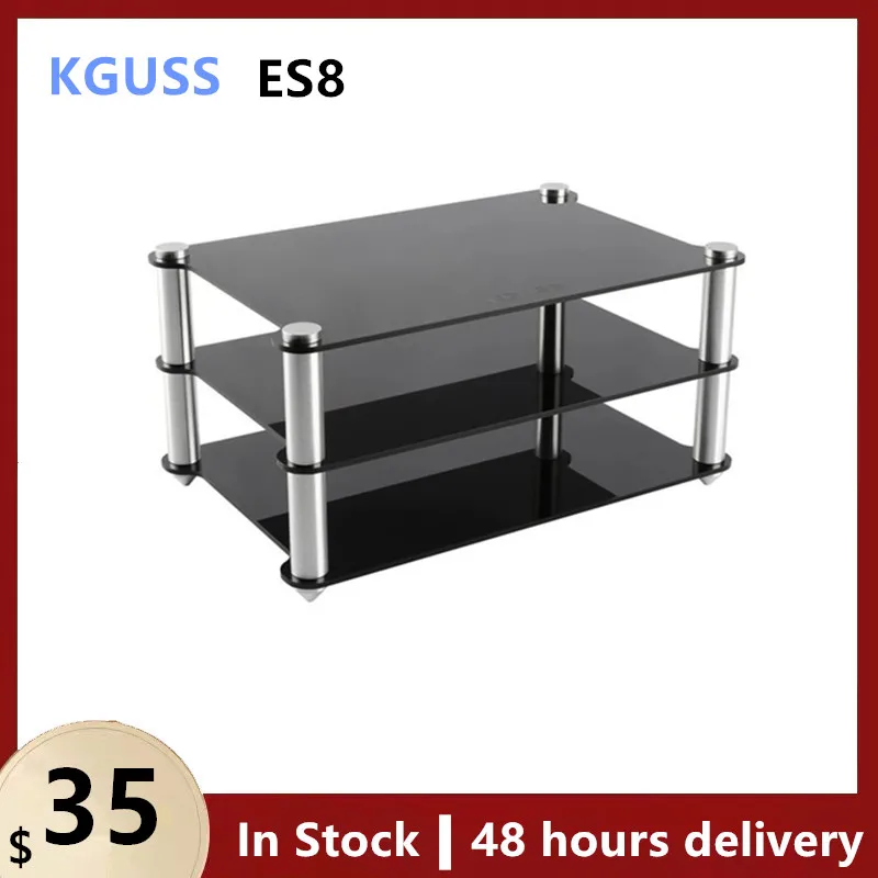 

KGUSS ES8 Exquisite acrylic frame HIFI amplifier amp decoder frame rack transparent equipment