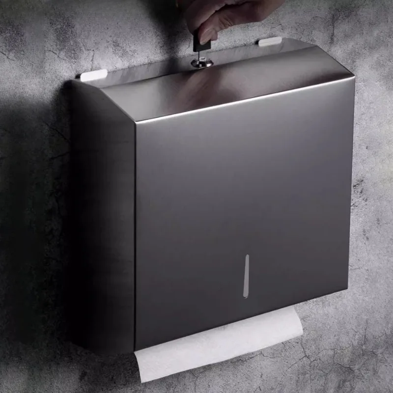 

Держатель для туалетной бумаги из нержавеющей стали, настенный, водонепроницаемый, для дома, коробка для хранения салфеток, аксессуары для ванной комнаты