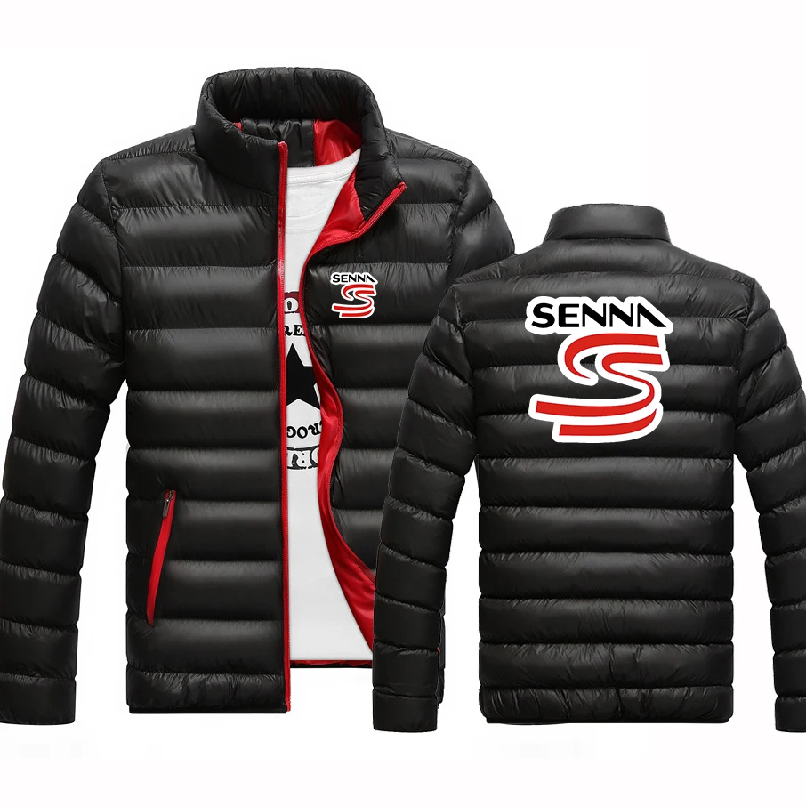 2025年ベストセラーコート-秋冬-メンズパーカー-アイルトン・セナ-ロゴプリント-防寒-登山服-ジャケット