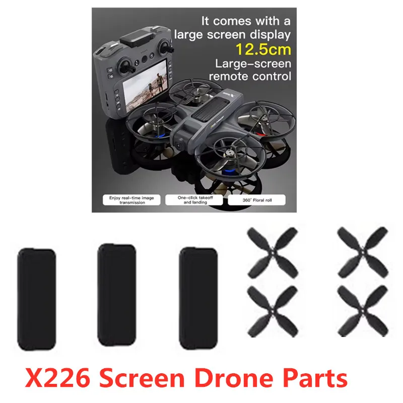 X226 بطارية توصيل خارجي المروحة ل X226 شاشة ملحقات طائرة بدون طيار X226 الطائرة بدون طيار قطع غيار X226 RC شفرات بطارية توصيل خارجي X226 لعبة درون