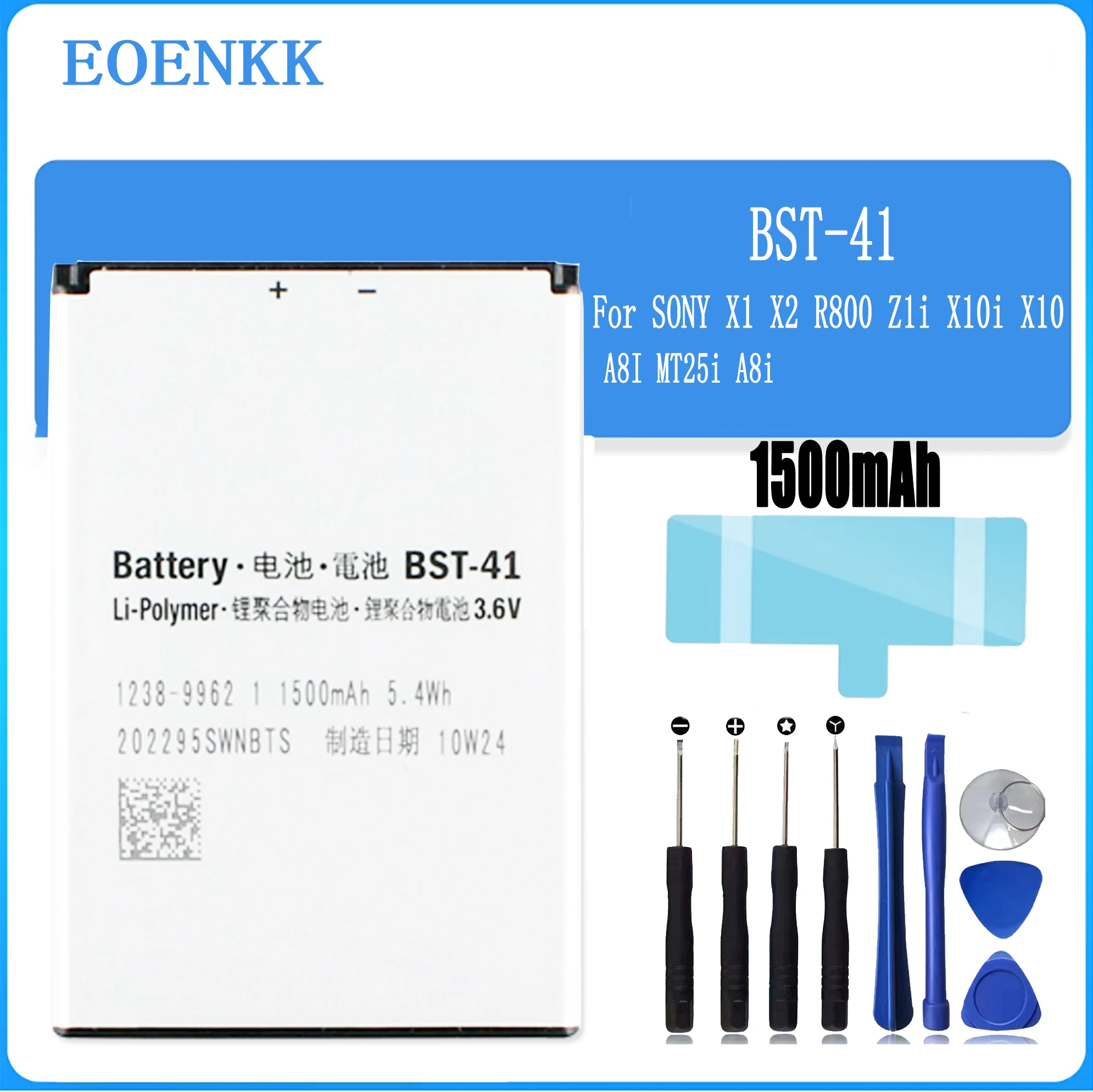 

Original BST-41 Battery For Sony Ericsson Xperia PLAY R800 R800i Play Z1i A8i M1i X1 X2 X2i X10 X10i Batteries Bateria