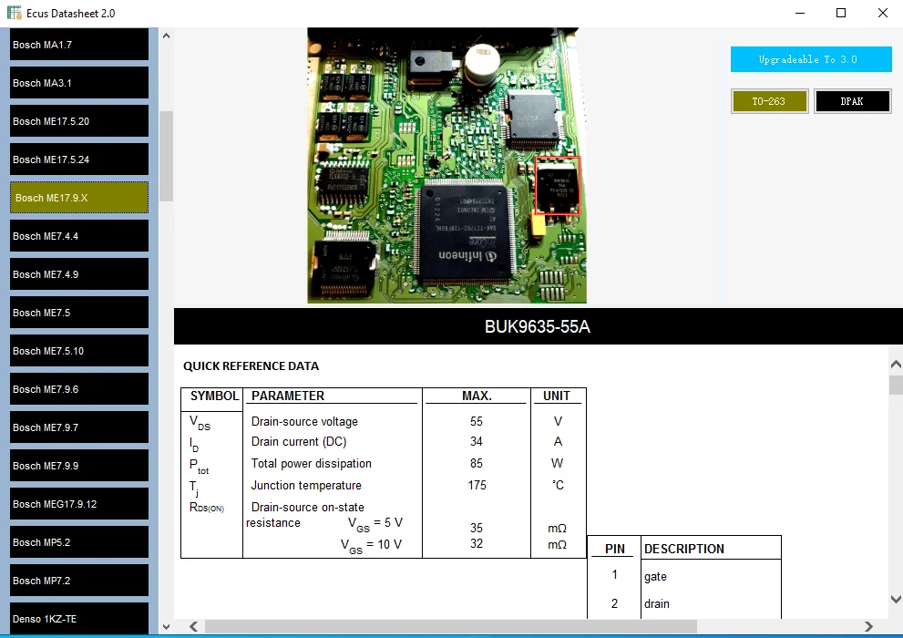 Ecus Datasheet 2.0 No Limited ECU Repair Software PCB Schematics with Electronic Components of Car ECUs & Additional Information