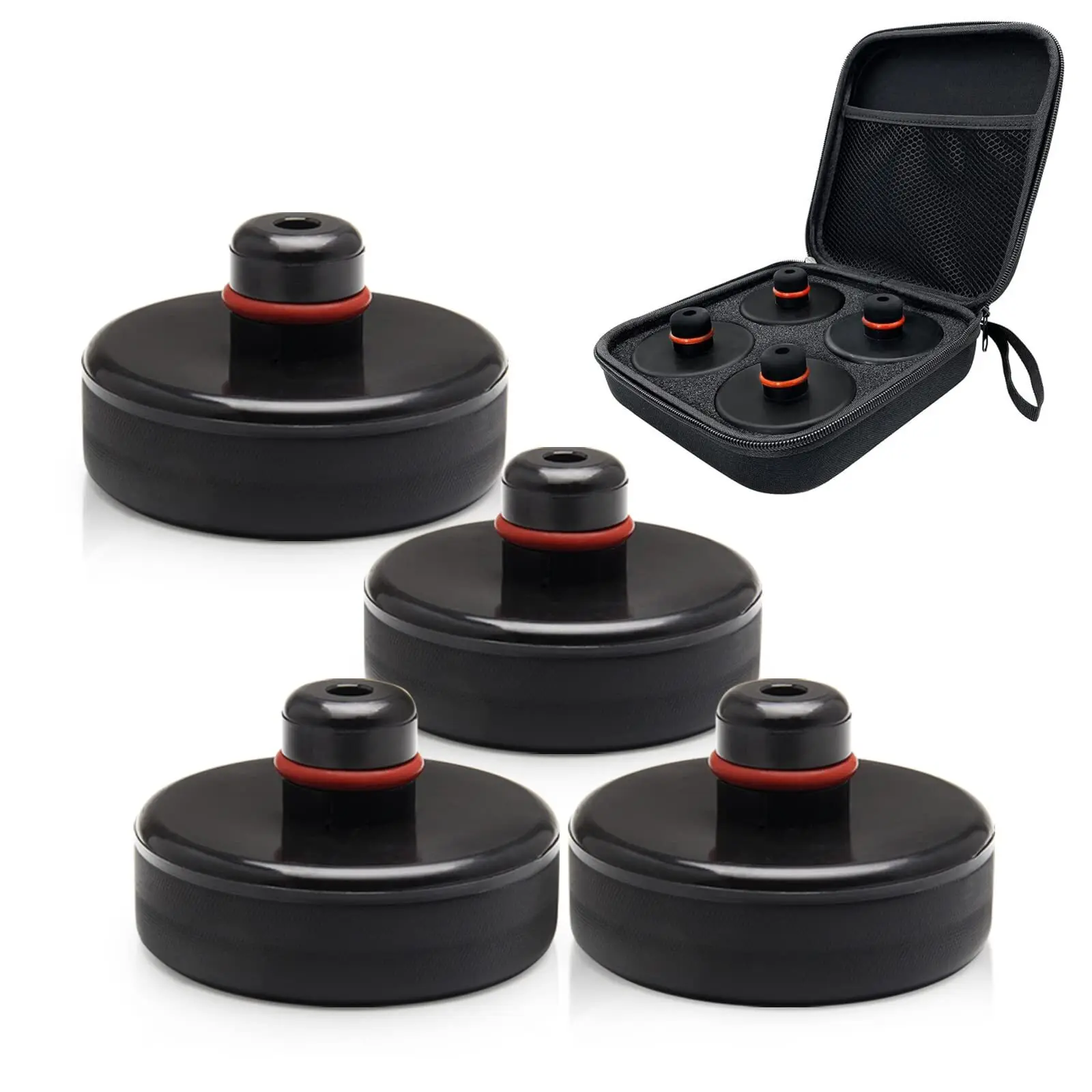 Image of 4x Wagenheber-Adapter Bühne Klotz Zubehör für Tesla Model 3 S X Y + 1x Kasten