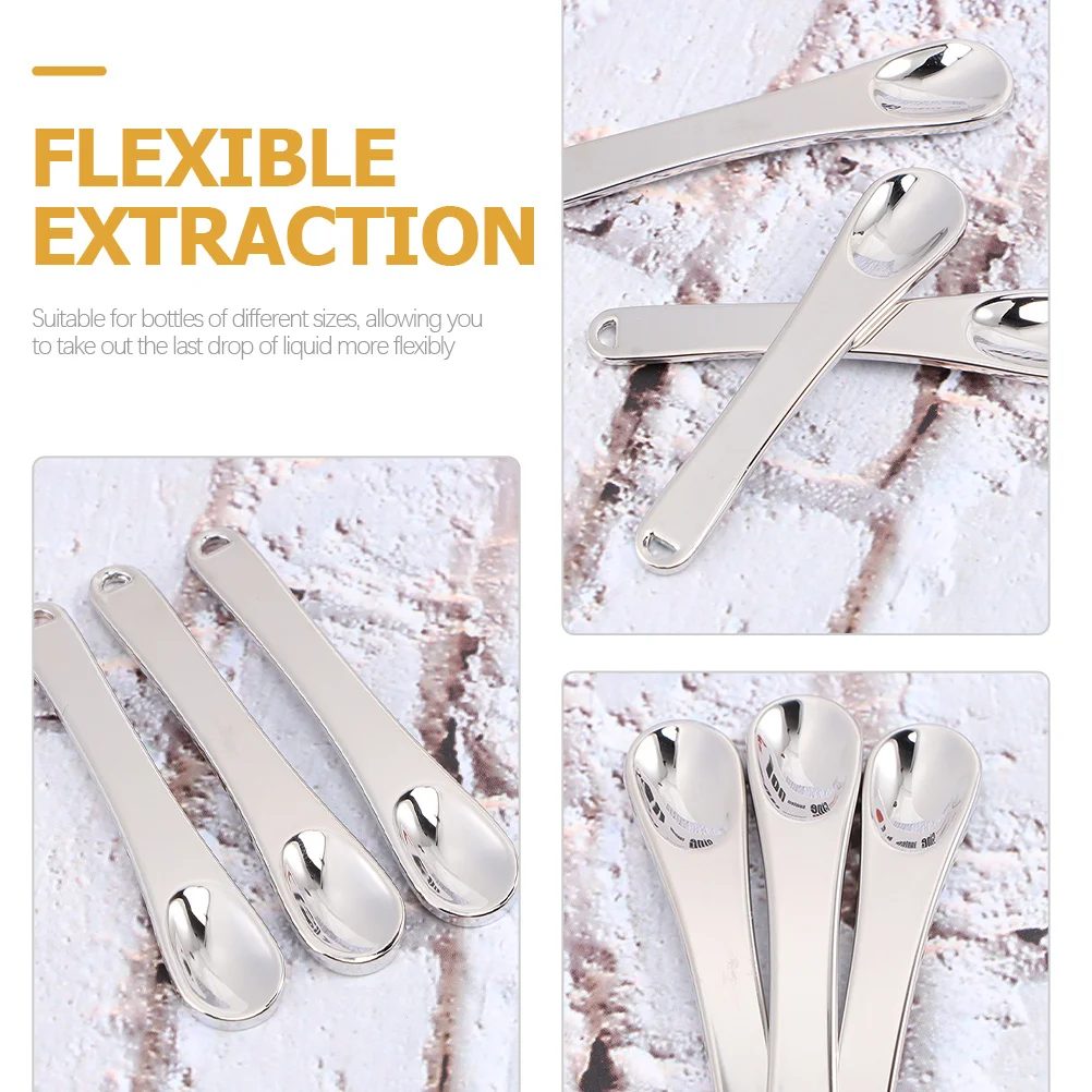 

10pcs Eye Cream Stick Metal Spatula For Facial Creams Moisturizer Applicator Mini Scoop Tool Face Mask Skincare Spoon