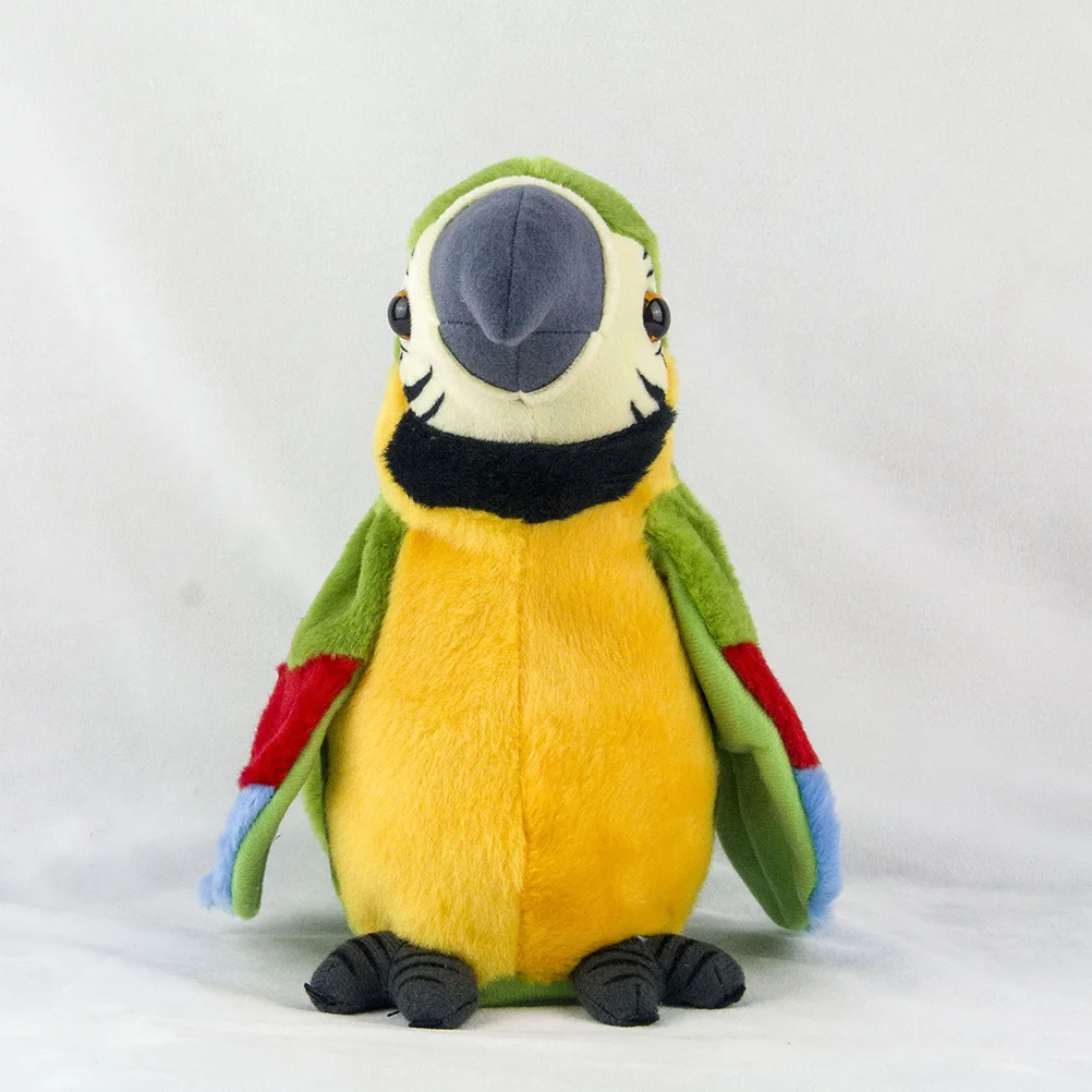 Early Educational Talking Supplies for Kids Parrot Twisting Wing Toy Electric Plush