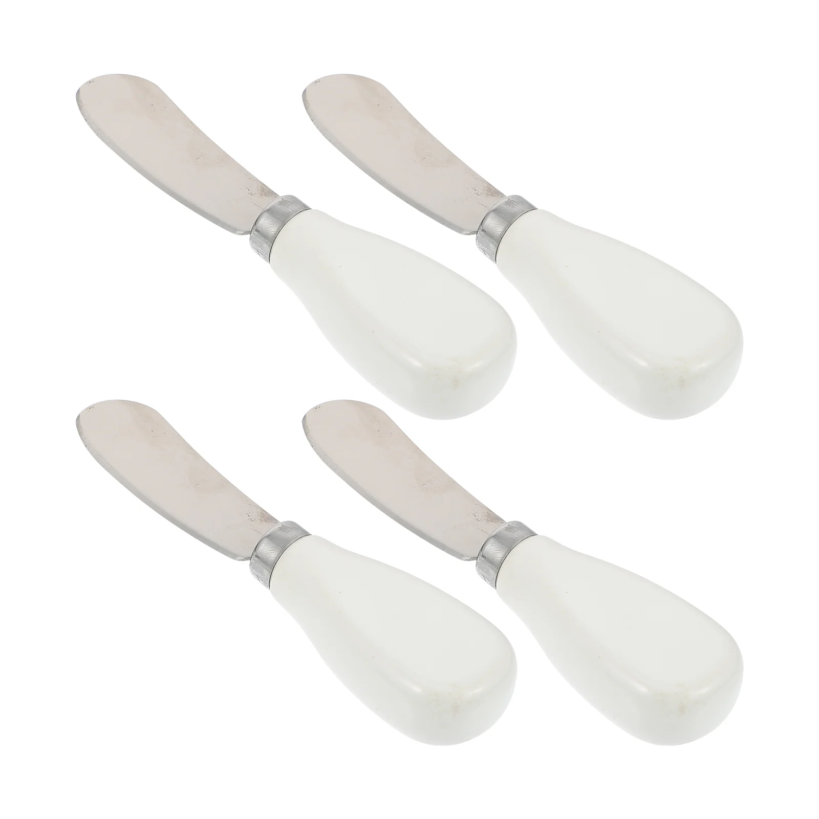 

4 Pcs Household Squeegees Butter Knife Cheezeits Cream Spatula Stainless Steel Jam Baking Scraper