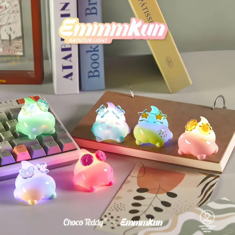 Genuíno emmmkun banheira luz caixa cega bonito ornamento de mesa brinquedos requintados e interessantes na moda estatuetas colecionáveis