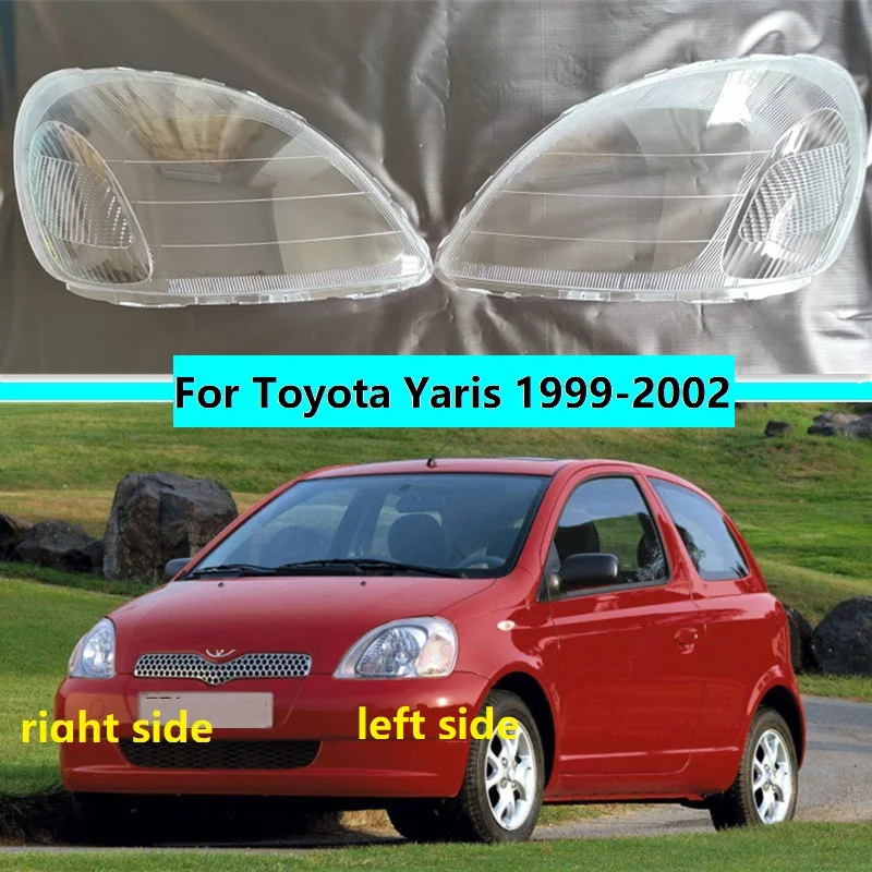 

For Toyota Yaris 1999 2000 2001 2002 Front Headlights Shell Transparent Cover Headlamps shade Lampshade Lamp Shell Lens Masks