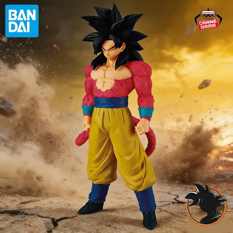 In Stock Bandai Original Banpresto Dragon Ball GT Son Gokuu Super Saiyan 4 Action Figure Anime Figura Kids Toys For Boys Juguete