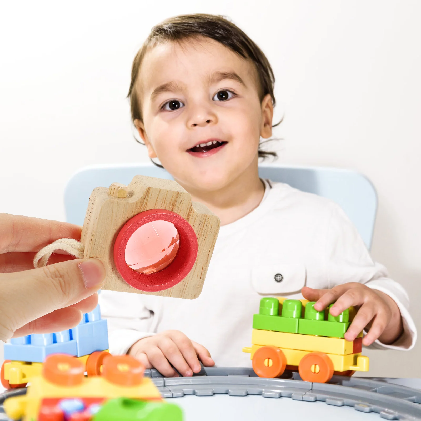 Giocattoli giocattolo per fotocamera caleidoscopio in legno per bambini per decorazioni Twerking Giocattoli di gusto Festa in plastica per bambini