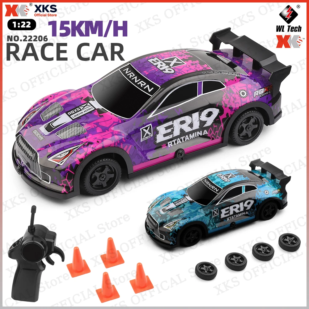 

XKS WLtoys 22206 масштаб 1:22 радиоуправляемый автомобиль 4WD 2,4G внедорожный гоночный дрифт игрушечный автомобиль с дистанционным управлением для детей