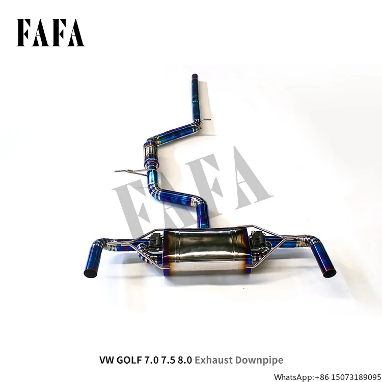 For the  7th 7.5th 8th Generation GTI Exhaust System and the Tail Section Adds Sound Titanium Alloy Cat Back Exhaust Pipe