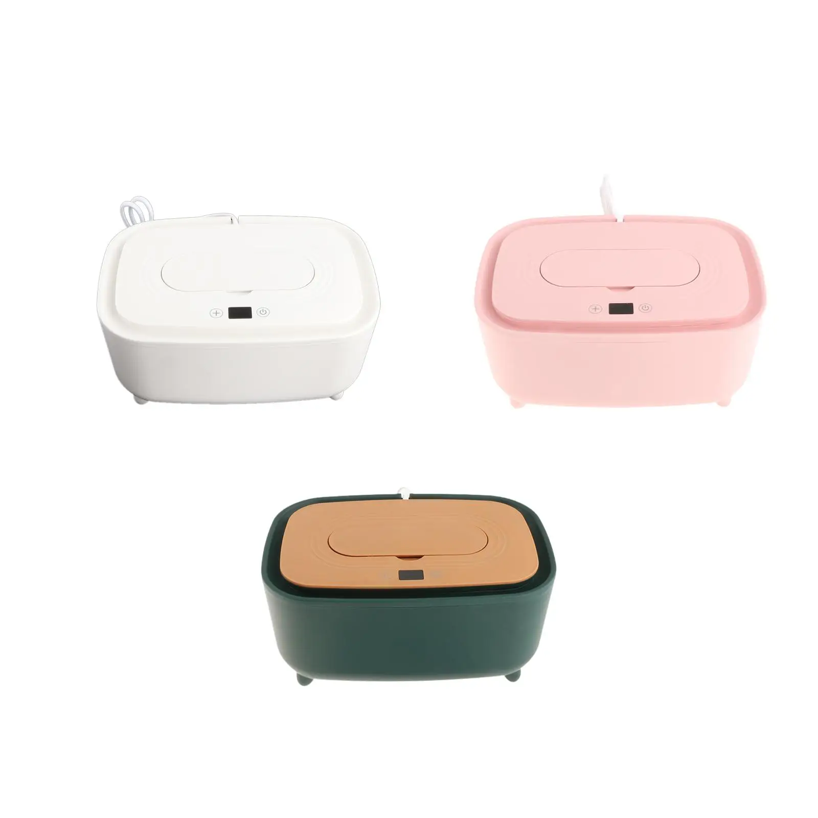 Baby Wipe Warmer Silence พร้อมจอแสดงผลดิจิตอล Wet Wipe Dispenser ผ้าอ้อมเช็ดอุ่นสําหรับรถบ้านบ้านเนื้อเยื่อเปียกเดินทาง