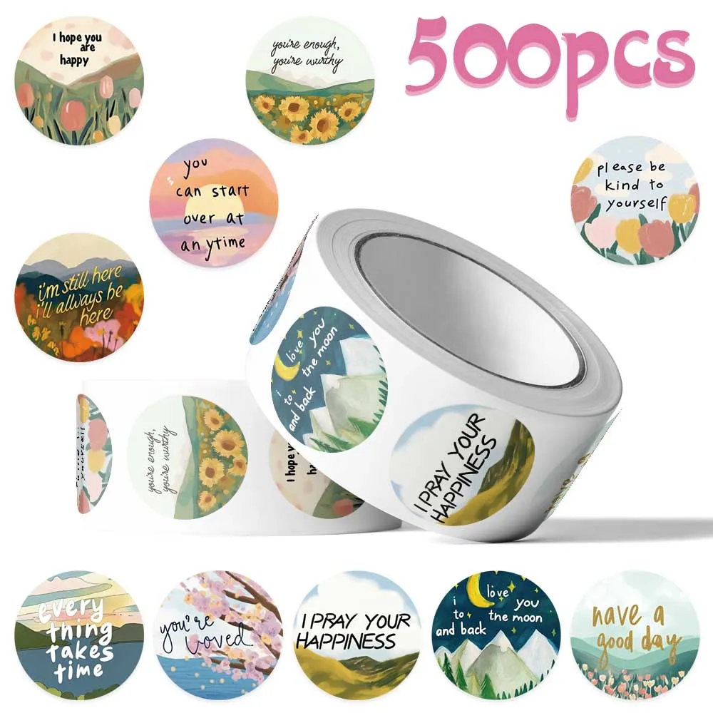 

500 шт., мультяшные эстетические рулонные наклейки, наклейки для ноутбука, скрапбука, скейтборда, шлема, гитары, сделай сам, водонепроницаемые наклейки с героями мультфильмов