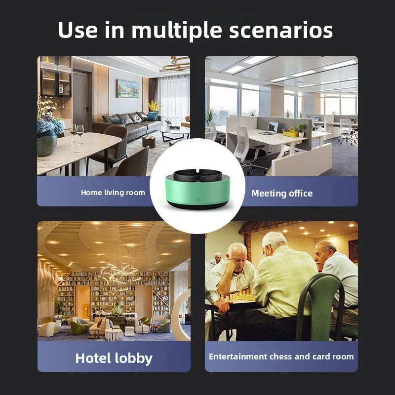 Anti-smoke Ashtray Air Purifier Low Noise Filtering Second-Hand Smoke Airs Freshener Cigarettes Remove Airs Odor Ashtrays view 3