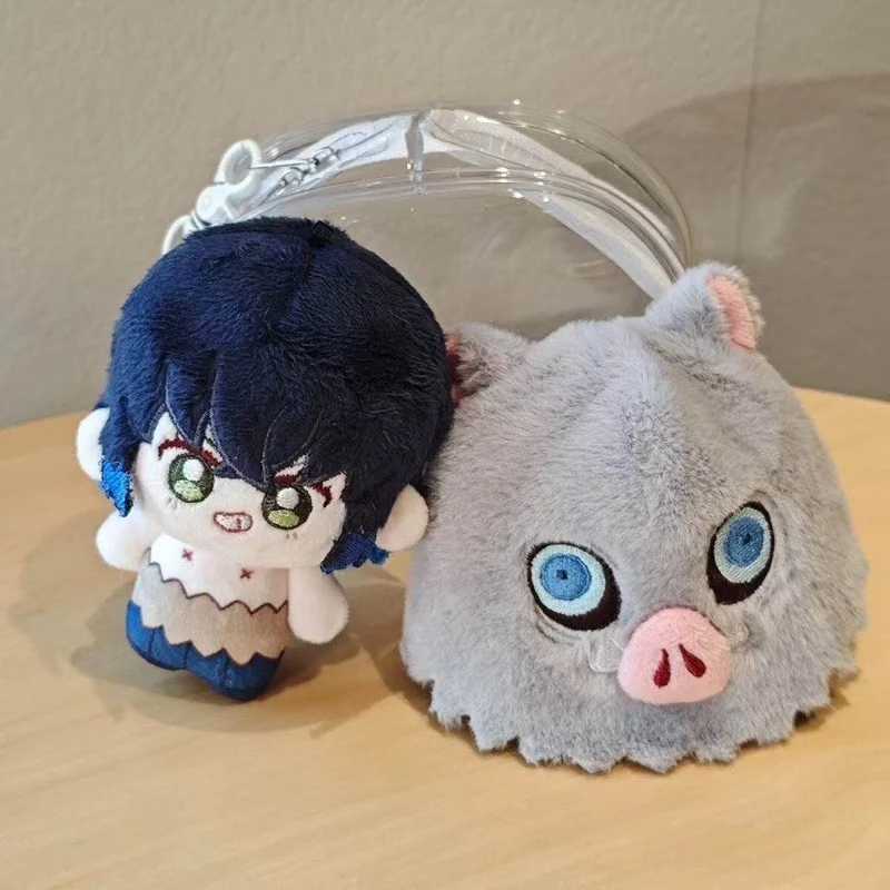 10cm Anime ‌Demon Slayer Kimetsu No Yaiba Tomioka Giyuu Plush Doll Pendant Cartoon Cosplay Stuffed Toy Birthday Gift