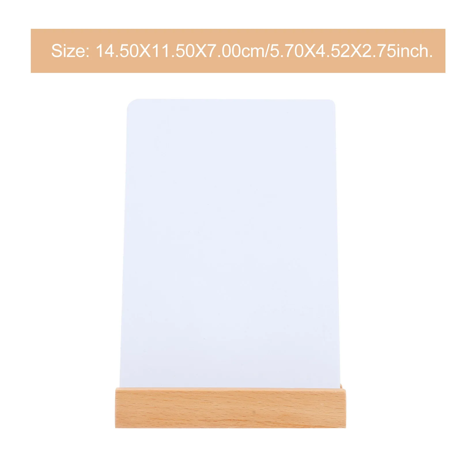 Small Wood Message Board A6 Size Portable Reusable Chalkboard Sign Desktop Whiteboard Home Notice Board Reusable Whiteboard