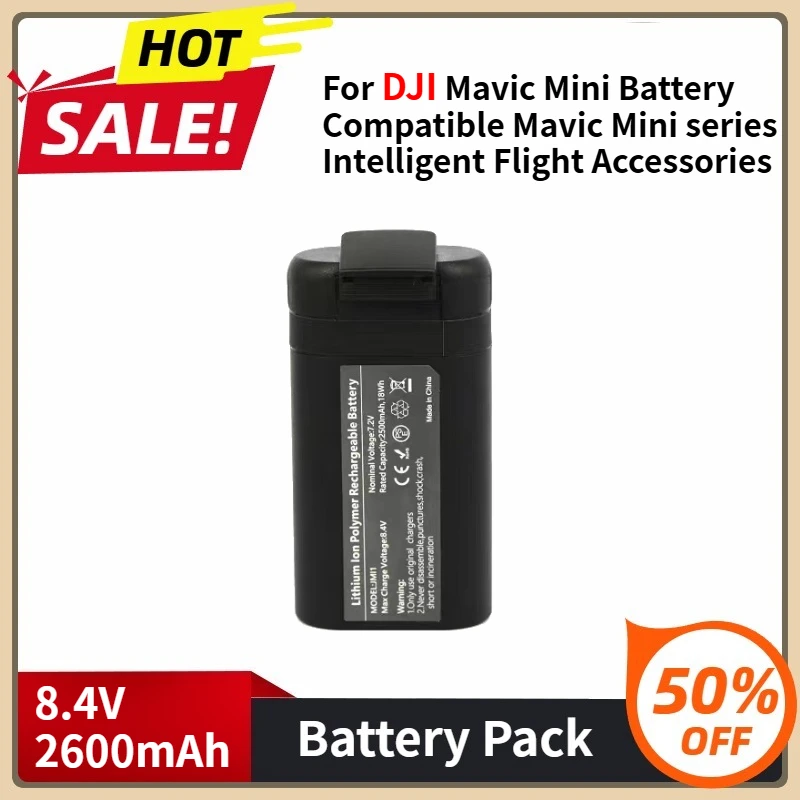 

For DJI Mavic Mini Battery Compatible Mavic Mini Series Intelligent Flight Accessories Capacity 8.4V 2600mAh Battery