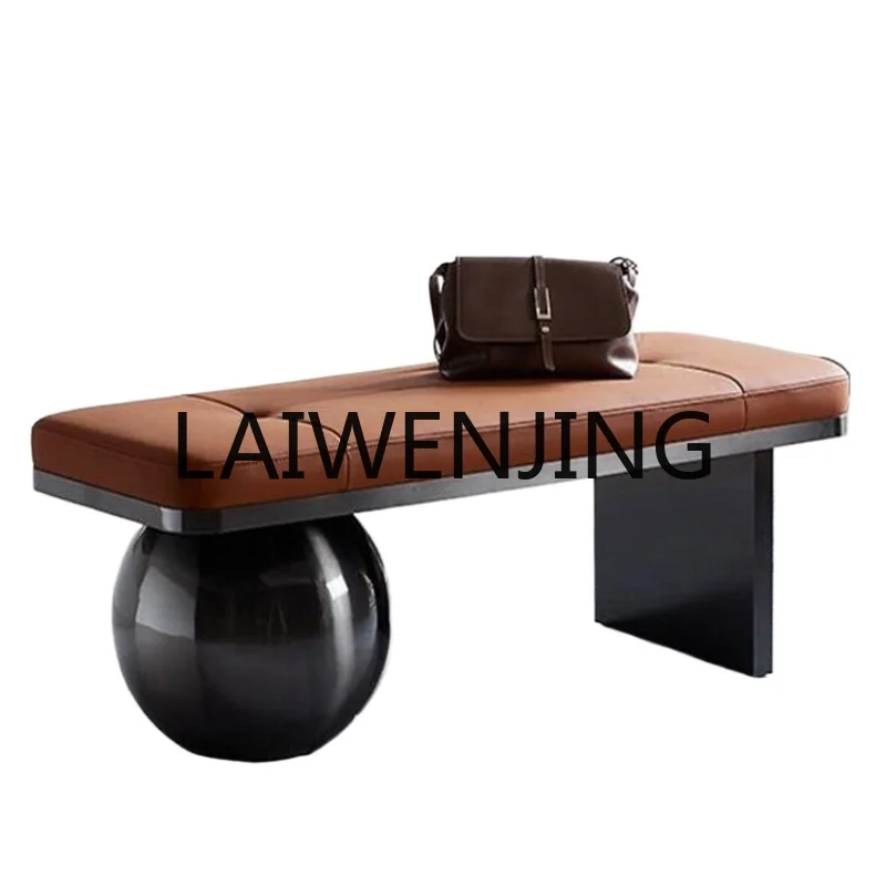 RWJ Nordic Living Room Bench Light Luxury Home Designer Art Bed End Stool