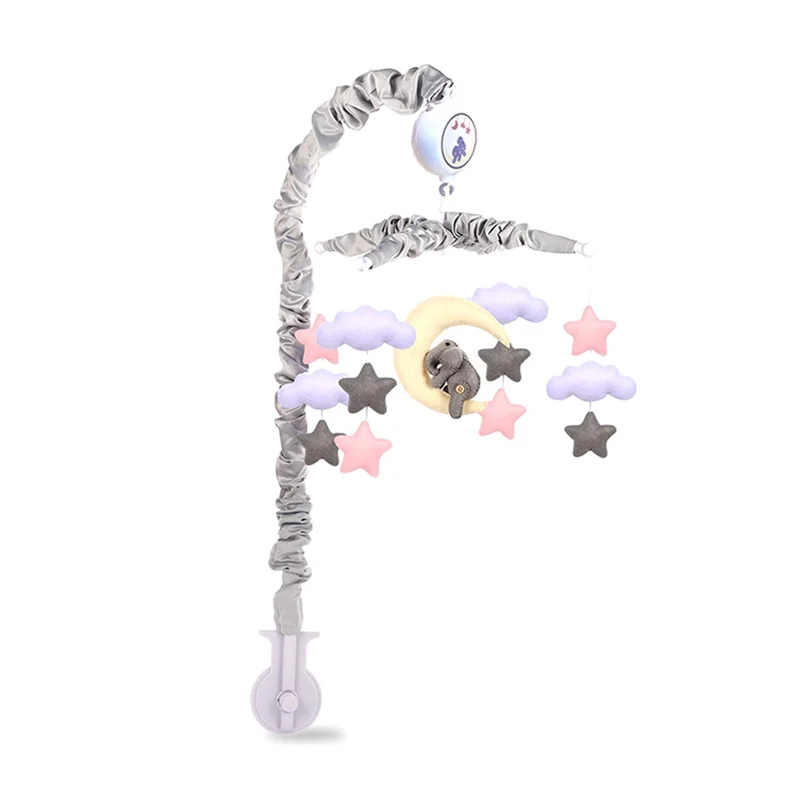 A19Q-Baby Mobile For Crib Crib Mobile For Boys Girls 12 Lullabies Digital Musical Box Baby Mobile Rattles Nursery Decor