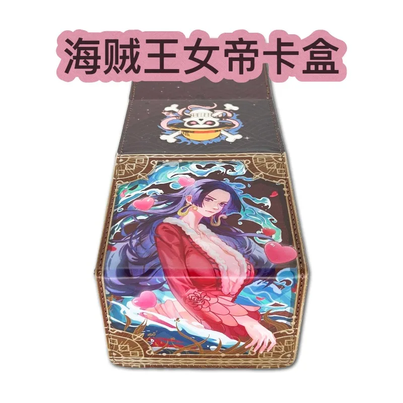 One Piece OPCG PTCG Yamato Boa Hancock Spielesammlung Kartenbox DTCG Leder Anime Cartoon Kartenschutz Aufbewahrungsbox Spielzeug Geschenke