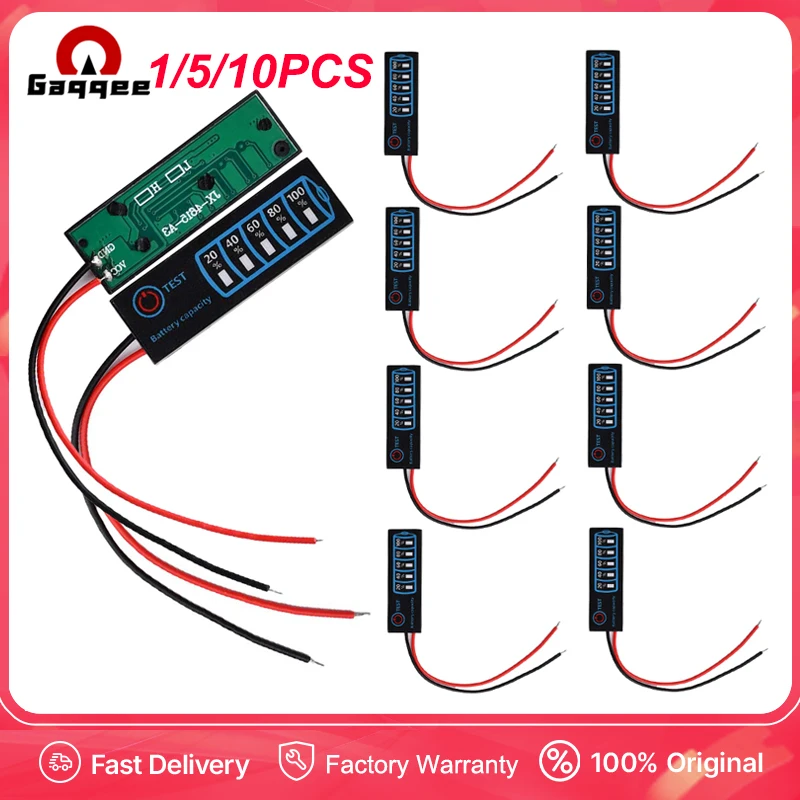 

1/5/10Pcs 4615 DC5V-30V 3S Lithium Battery Capacity Indicator Board for Lithium/Lithium Iron Phosphate/Lead-acid Battery