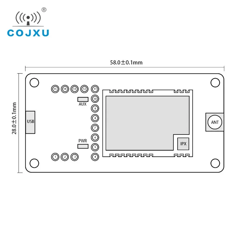 USB to TTL Test Board 22dBm 900MHz E22-900TBL-01 FEC IoT Wireless Transceiver Module